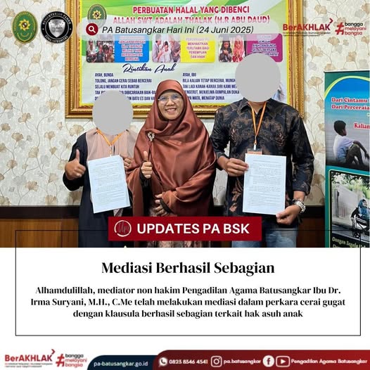 mediasi berhasil sebagian