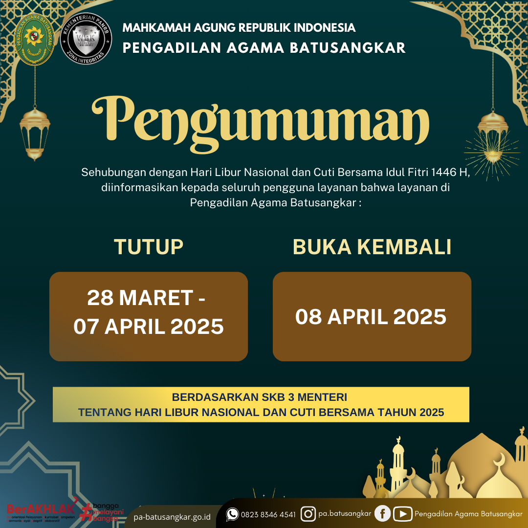 Pengumuman Hari Libur Nasional